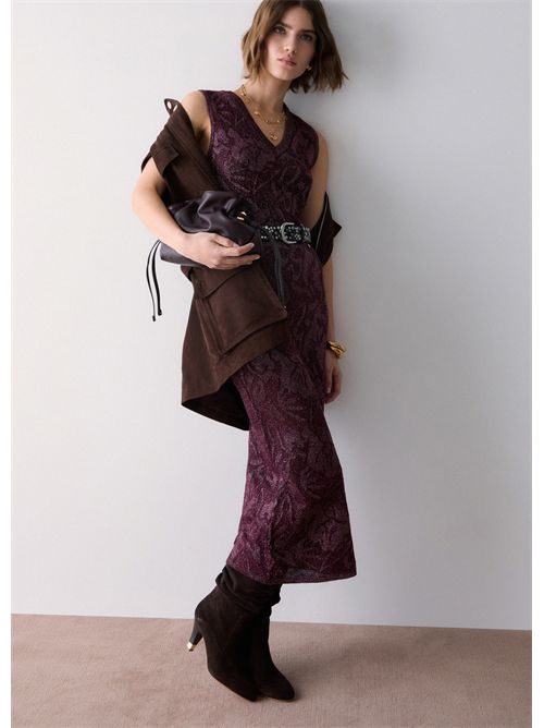 Top in pizzo lamé LIU JO | WF6097MA26S/X0786